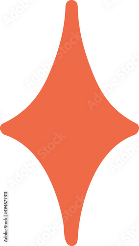 Abstract Star Icon Cartoon Illustration