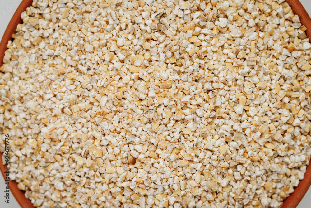 Barley groats texture background. High quality photo Barley groats texture background. High quality photo