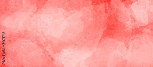 pink background with watercolor Grunge beige painted wall texture background. Texture of orange decorative plaster or concrete. Abstract backdrop for design. Art stylized banner with copy space .