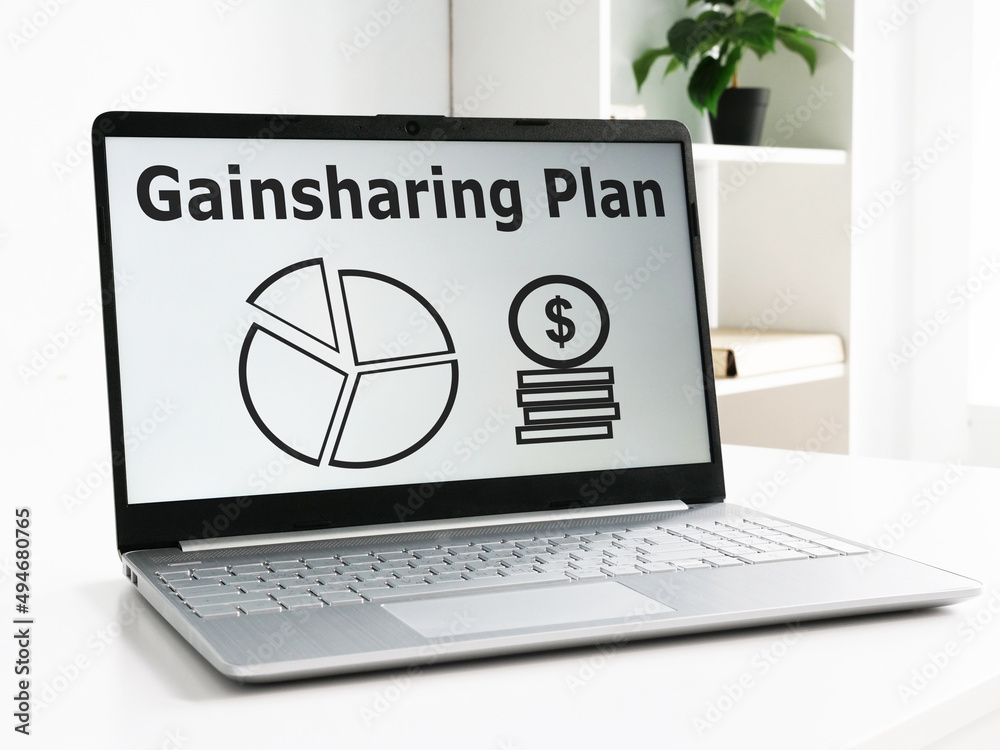 Gainsharing plan is shown on the photo using the text Gainsharing plan is shown on the photo using the text