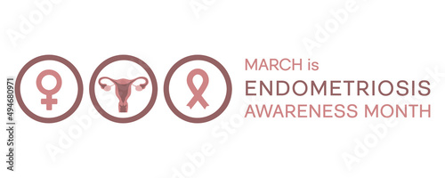 National Endometriosis Awareness Month march info graphic
