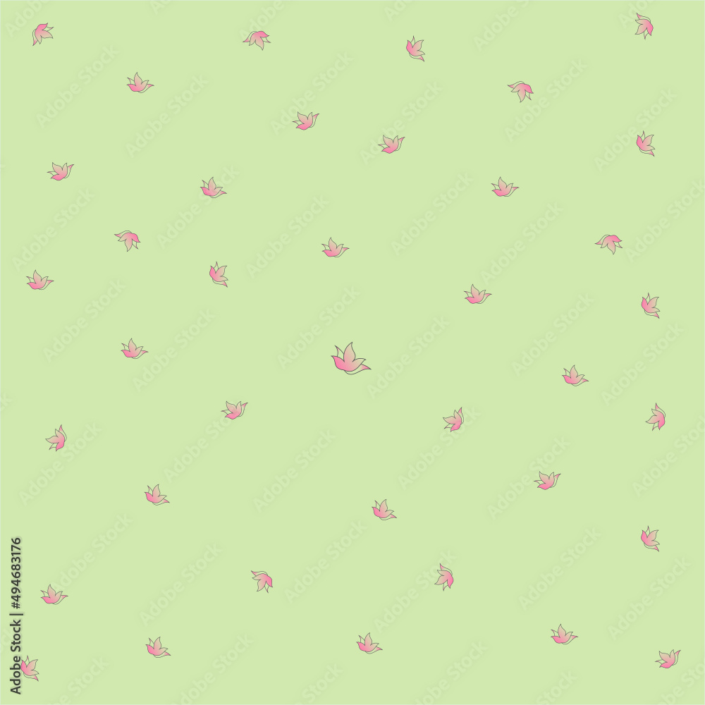 magnolia pattern with pistachio background magnolia pattern with pistachio background