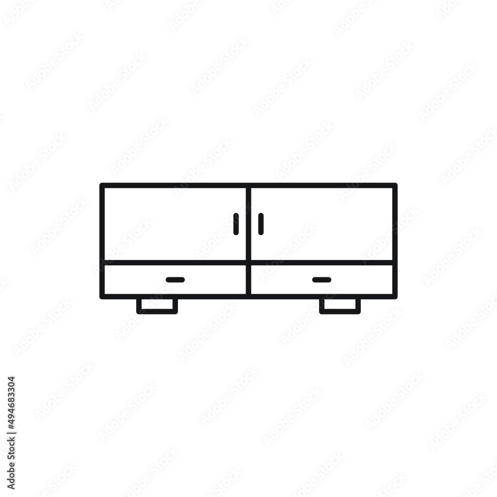 cupboard wardrobe for website graphic resource, presentation, symbol