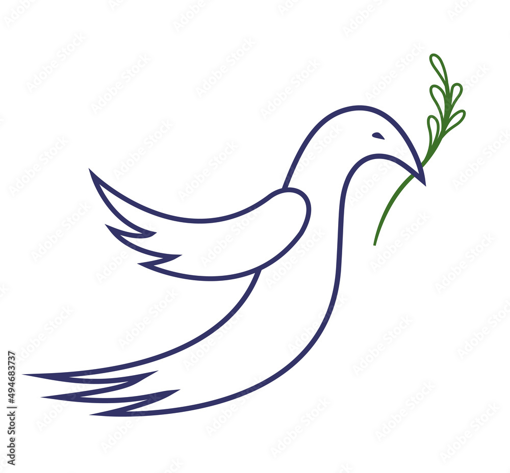 Obraz premium The dove is a symbol of peace
