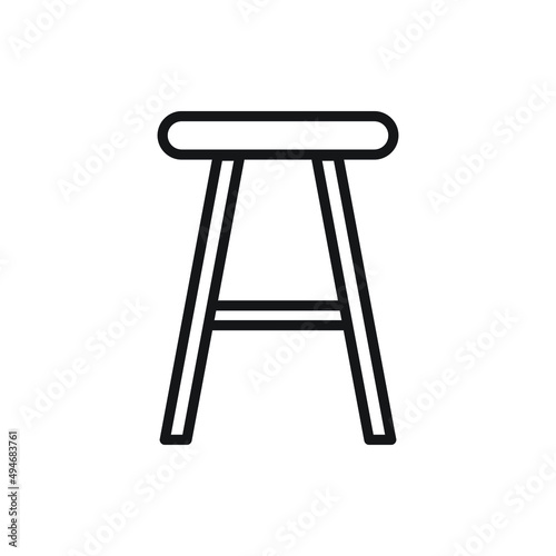 wooden chair for website graphic resource, presentation, symbol