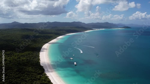 Aerial view of Whitsunday Islands Queensland Australia