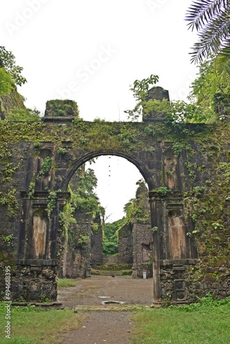 ruin of vasai fort, maharashtra, india 