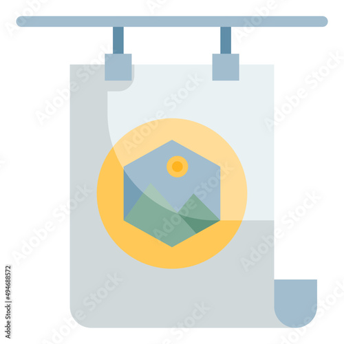 poster flat icon