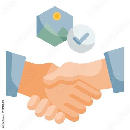 trust flat icon