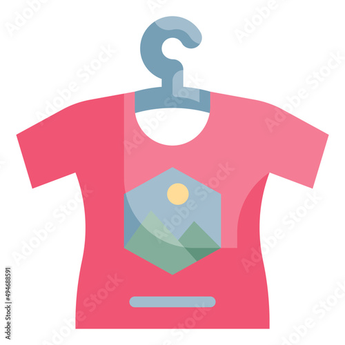 tshirt flat icon