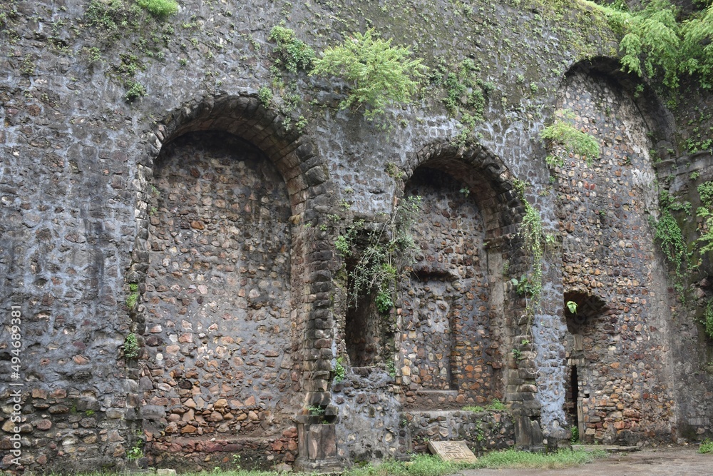 abandoned vasai fort, maharashtra, india 