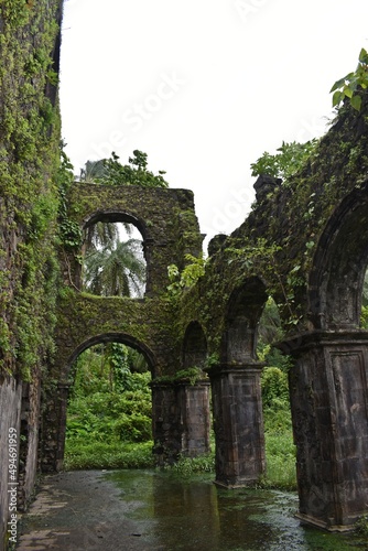 abandoned vasai fort  maharashtra  india 