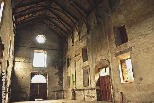 interior of medieval church in vasai , maharashtra, india 