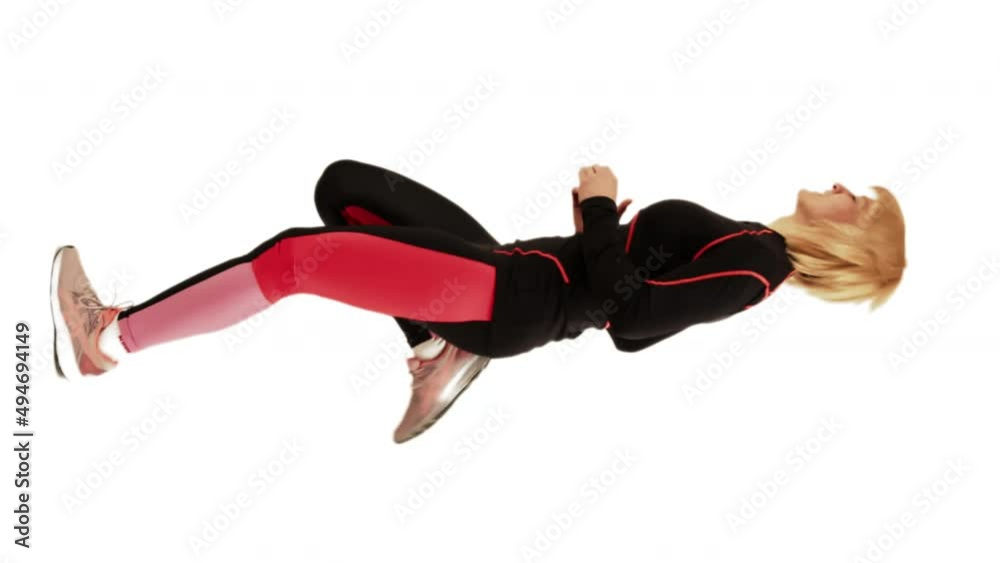 Runner Jogging on the Spot - Vertical Video, Slowmotion Runner Jogging on the Spot - Vertical Video, Slowmotion