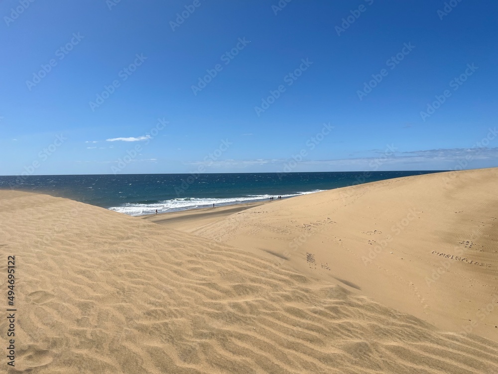Maspalomas Beach on the island of Gran Canaria