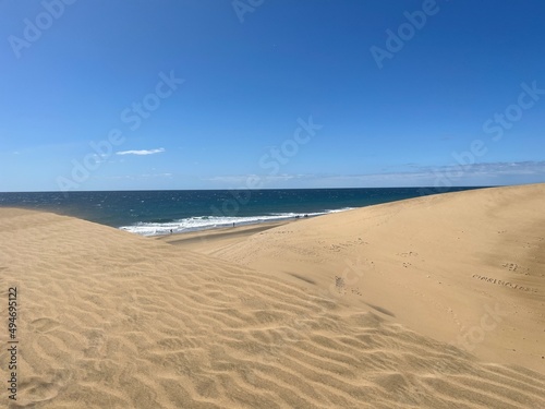 Maspalomas Beach on the island of Gran Canaria