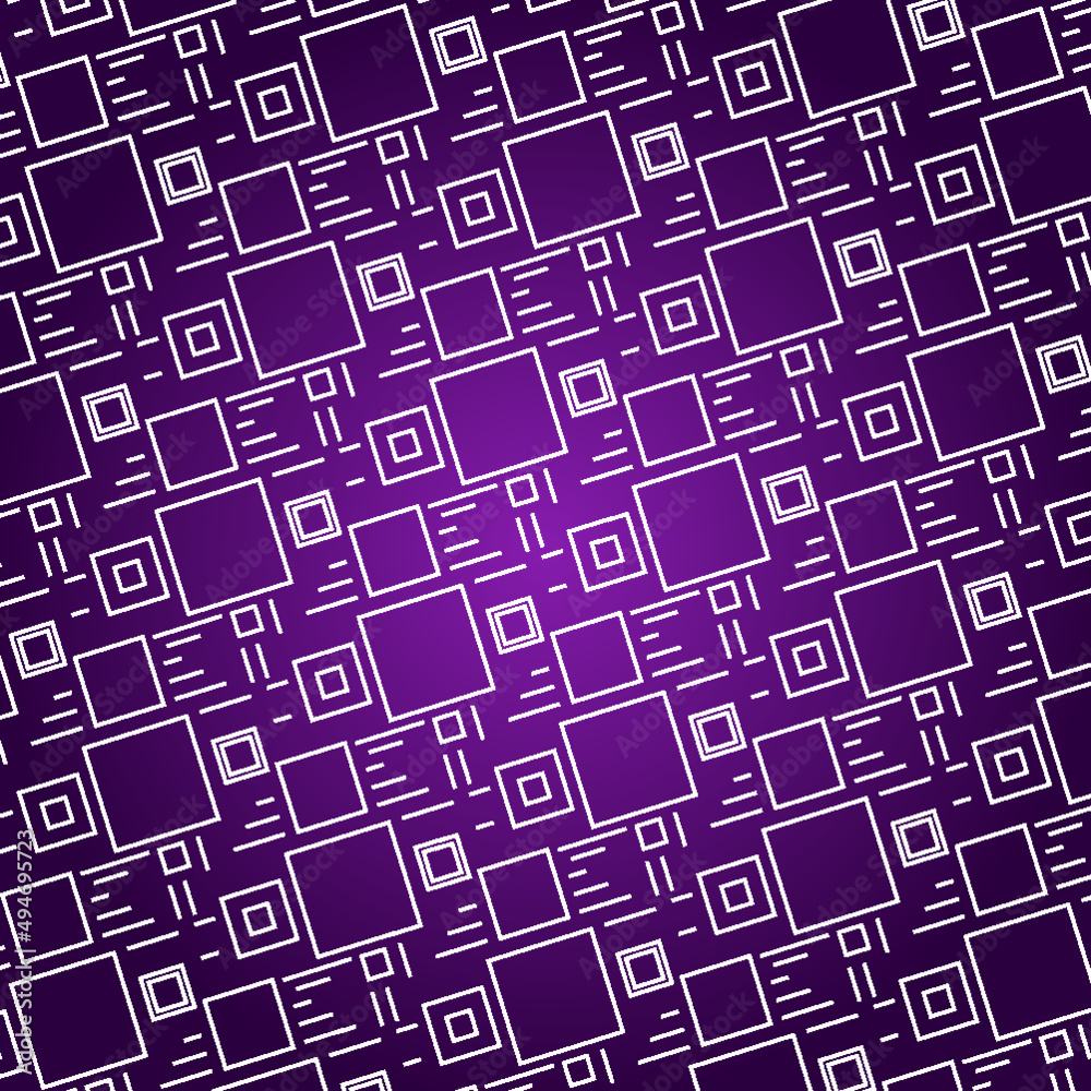 Neo Purple Square Pattern