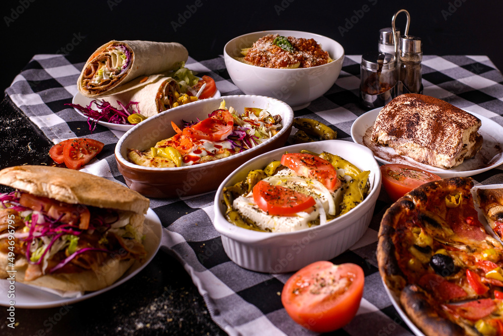 Fototapeta premium Schafskäse Auflauf