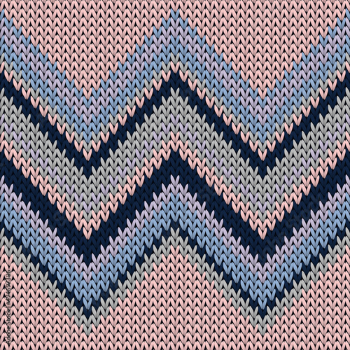 Fairisle zig zal lines christmas knit geometric