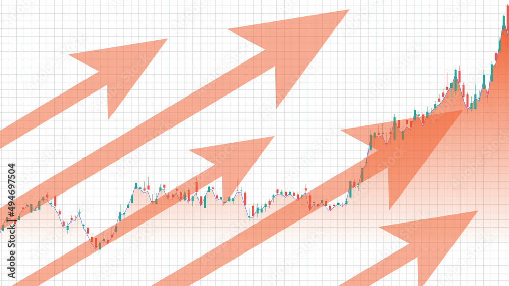 abstract background of arrow stock market chart graph on white background abstract background of arrow stock market chart graph on white background