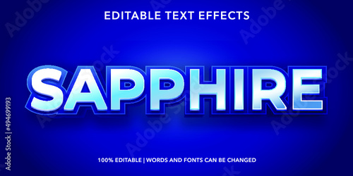 sapphire editable text effect