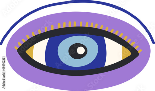 God Eye of Providence Doodle Illustration
