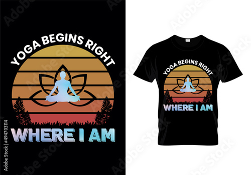 Yoga t-shirts design. t-shirts, vector, illustrator, unique design the gift of this shirt for man, women, girls, boys and Yoga lover