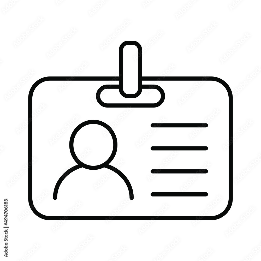 ID Card icon collection. Employee clerk card, driver license, Identification card, staff identification card symbol. Design for website and mobile app. ID Card icon collection. Employee clerk card, driver license, Identification card, staff identification card symbol. Design for website and mobile app.