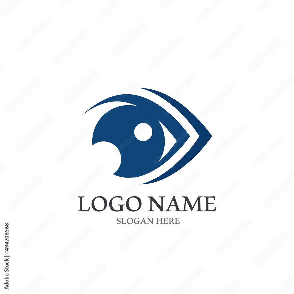 Eye Care vector logo design