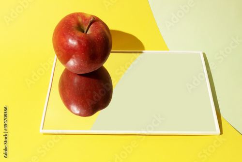 apple on a plate