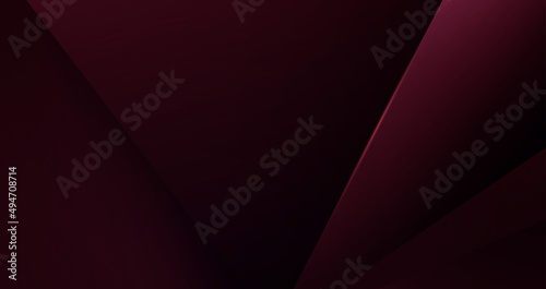 Realistic red texture background with 3d triangle and deep shadow  red metal wallpaper