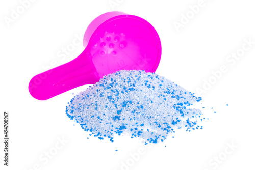washing powder isolated on white background