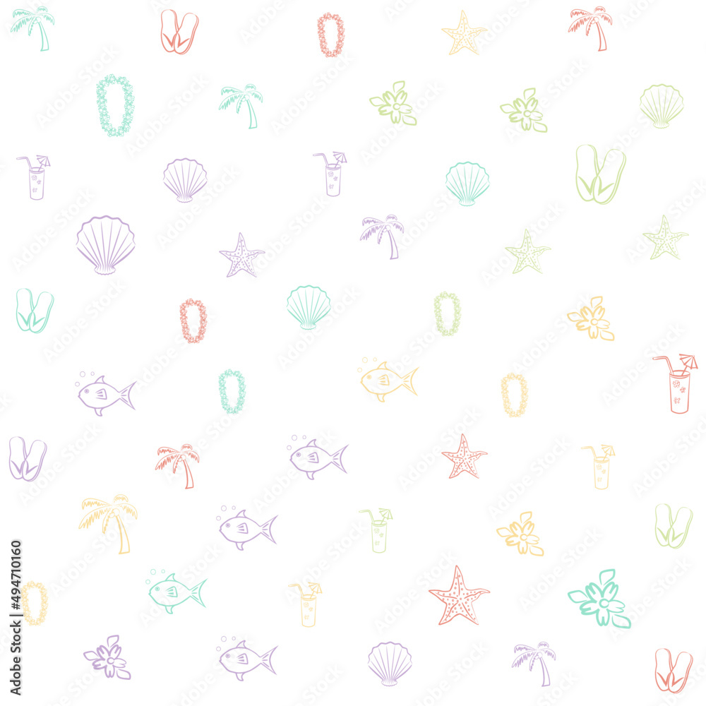 color holiday life pattern，seamless background texture
