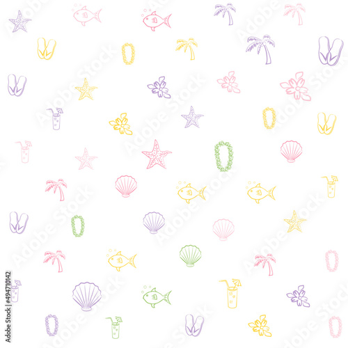 color holiday life pattern，seamless background texture