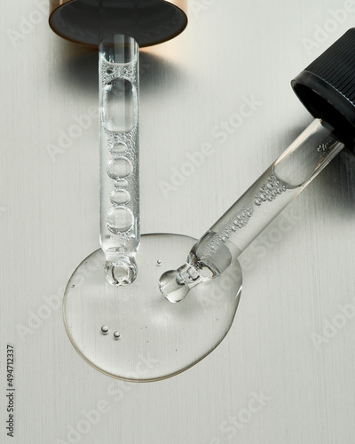 Pipettes with tansparent Hyaluronic acid
