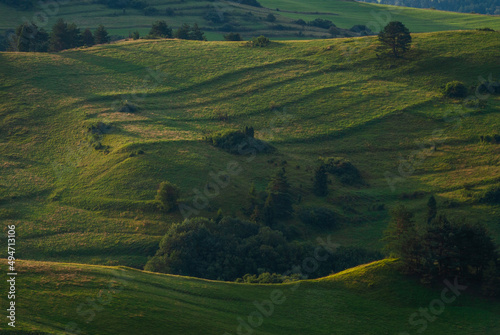 Mountain Landscape Green Hills, Pieniny, Poland