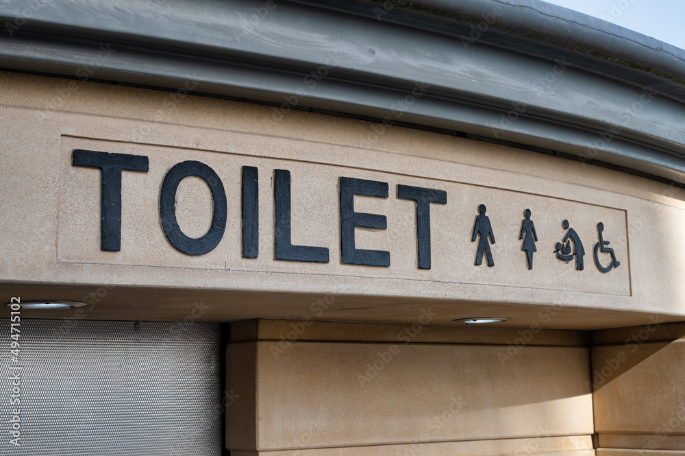 Public Toilet Sign Public Toilet Sign