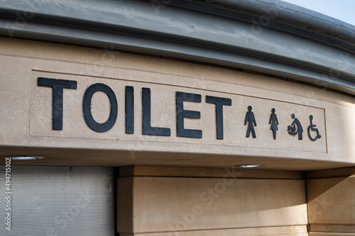 Public Toilet Sign