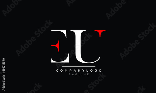 Alphabet letters Initials logo EU