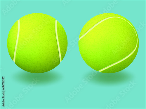 Tennis balls. Texture. Sports Equipment. Realistic vector illustration