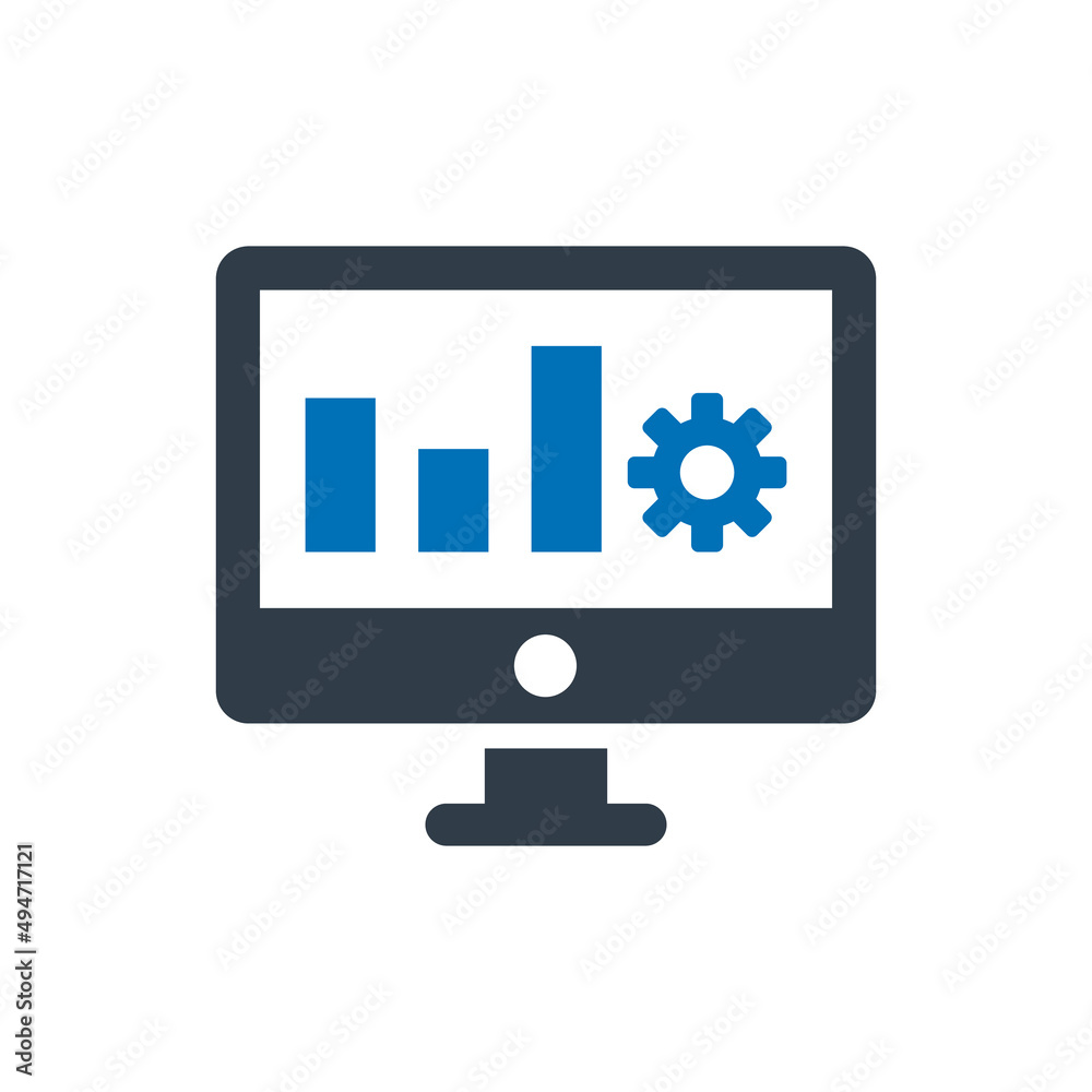 Graph monitoring icon Graph monitoring icon