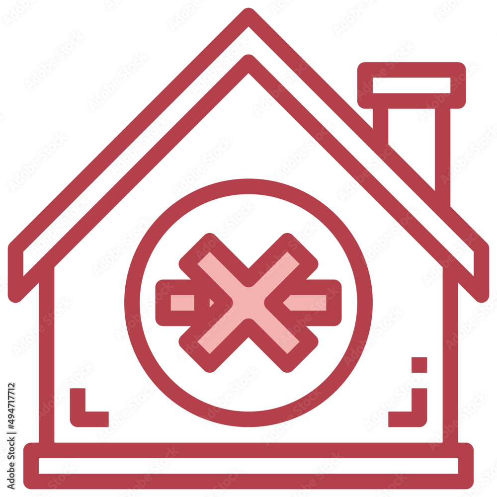 NO SMOKING red line icon,linear,outline,graphic,illustration