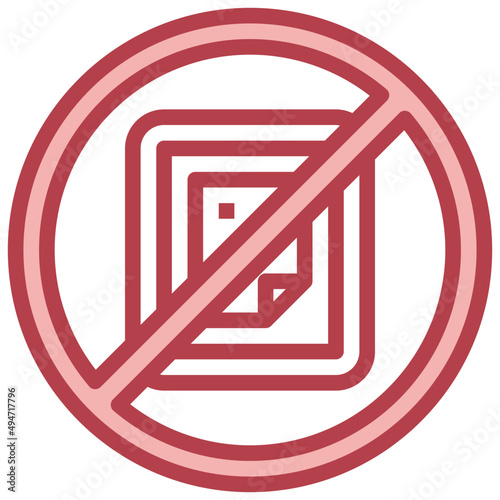 NICOTINE red line icon,linear,outline,graphic,illustration