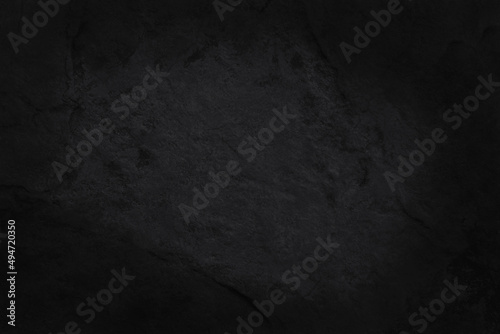 Dark grey black slate texture in natural pattern with high resolution for background and design art work. Black stone wall.
