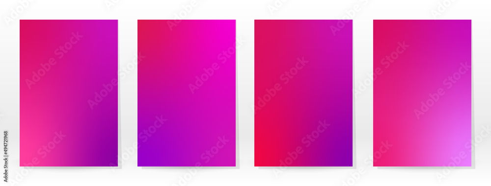 Minimal Poster. Pastel Soft. Pink Gradient Set.