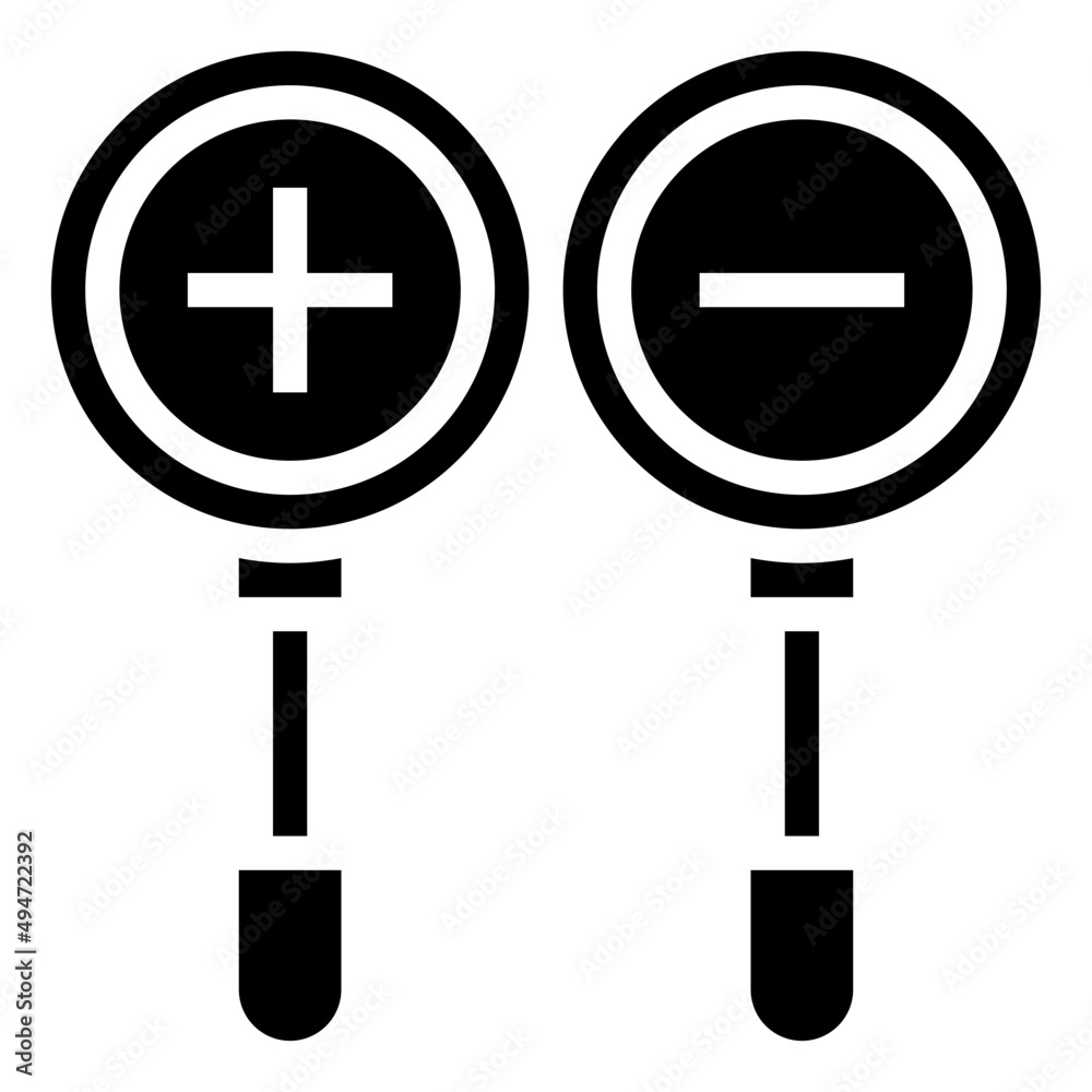 Obraz premium ZOOM glyph icon,linear,outline,graphic,illustration