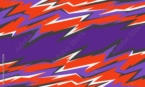 Abstract background with gradient sharp and spikes pattern. Abstract racing ornament