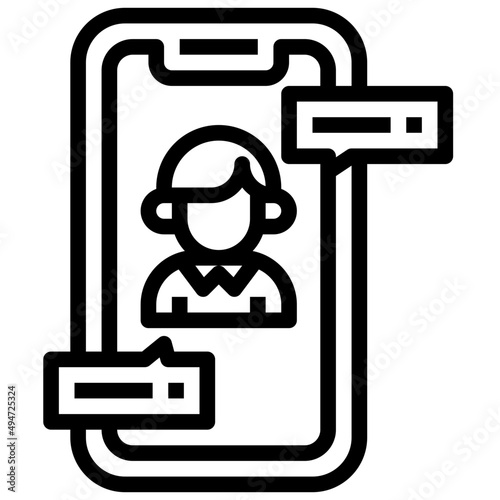MESSAGE line icon,linear,outline,graphic,illustration