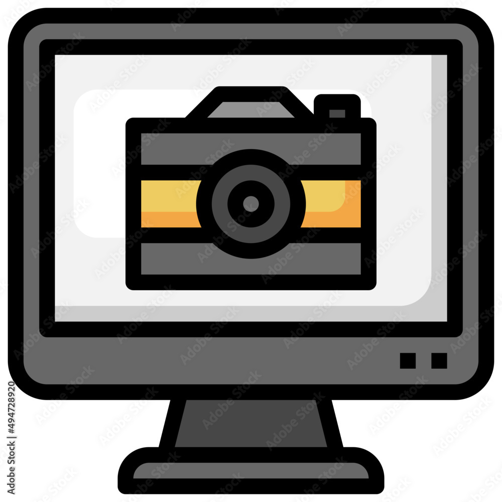 CAMERA filled outline icon,linear,outline,graphic,illustration CAMERA filled outline icon,linear,outline,graphic,illustration