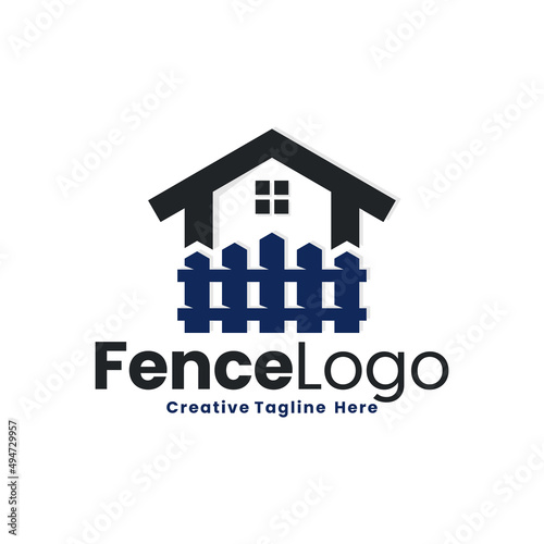 home fence buildings logo icon